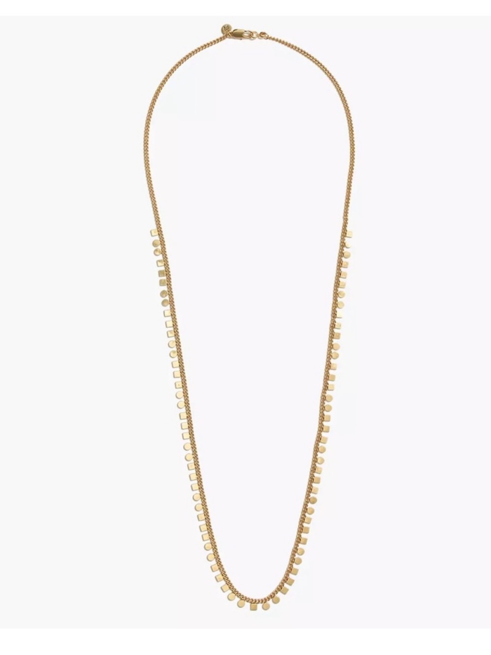 MADEWELL Geochain Circle Square Chocker Gold Tone Necklace - Picture 6 of 6